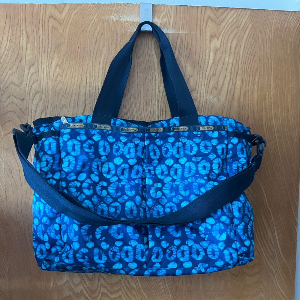 Lesportsac Blue Tulum Patterned baby bag Tote